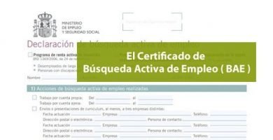 Cómo conseguir el Certificado de búsqueda activa de empleo (BAE)