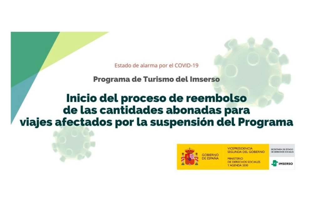 Devolución del dinero adelantado para los viajes del IMSERSO cancelados por la crisis sanitaria