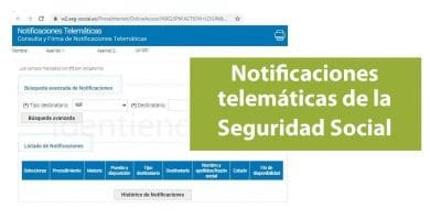 Consulta de notificaciones telemáticas de la Seguridad Social (INSS, TGSS)