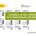 Calendario de días inhábiles 2021 en la Administración del Estado