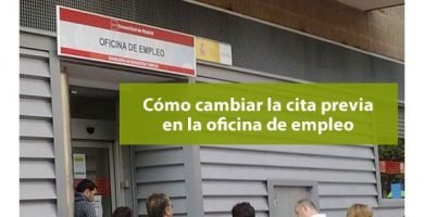 Cómo cambiar la cita previa de la oficina de empleo