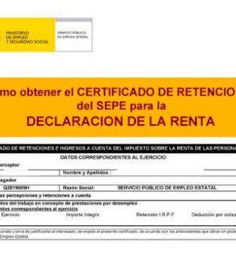 El Certificado de retenciones IRPF del paro 2019