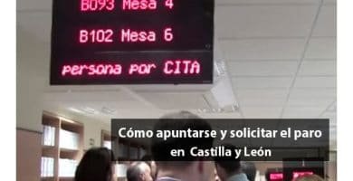 Cómo apuntarse y solicitar el paro en Castilla y León