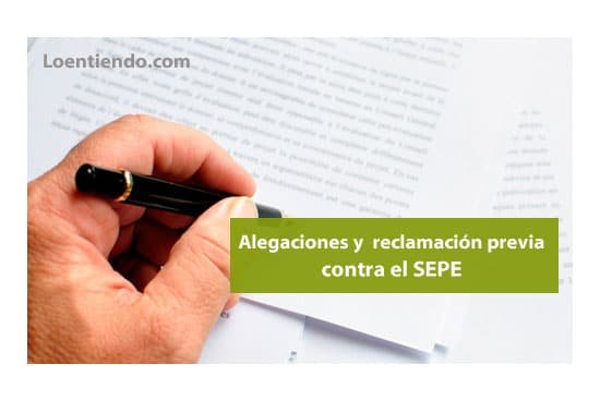 Cómo presentar alegaciones y reclamación previa ante el SEPE (INEM)