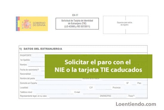 Pedir el paro con el NIE caducado