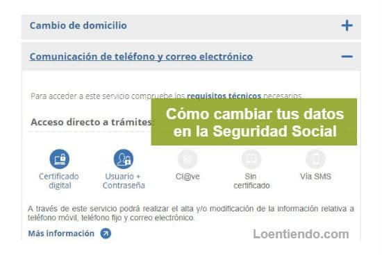Cómo modificar tus datos en la Seguridad Social